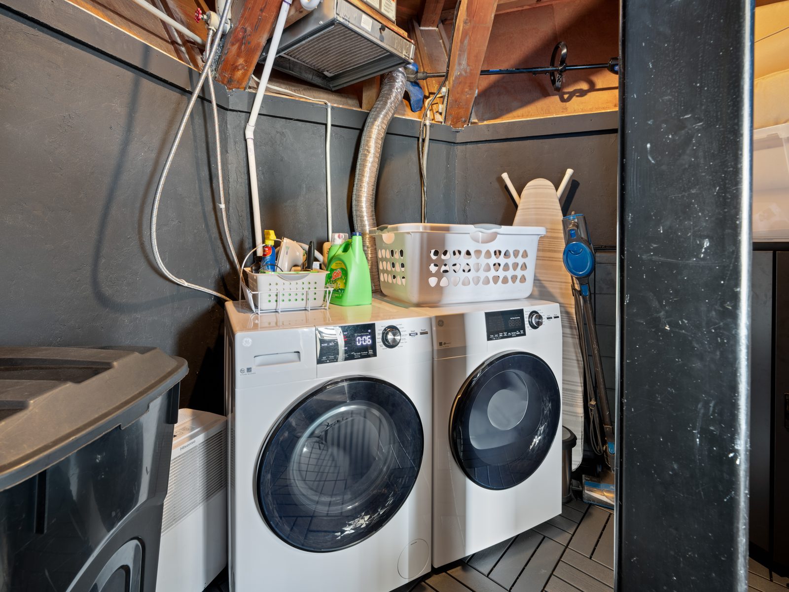 Full-size washer and dryer