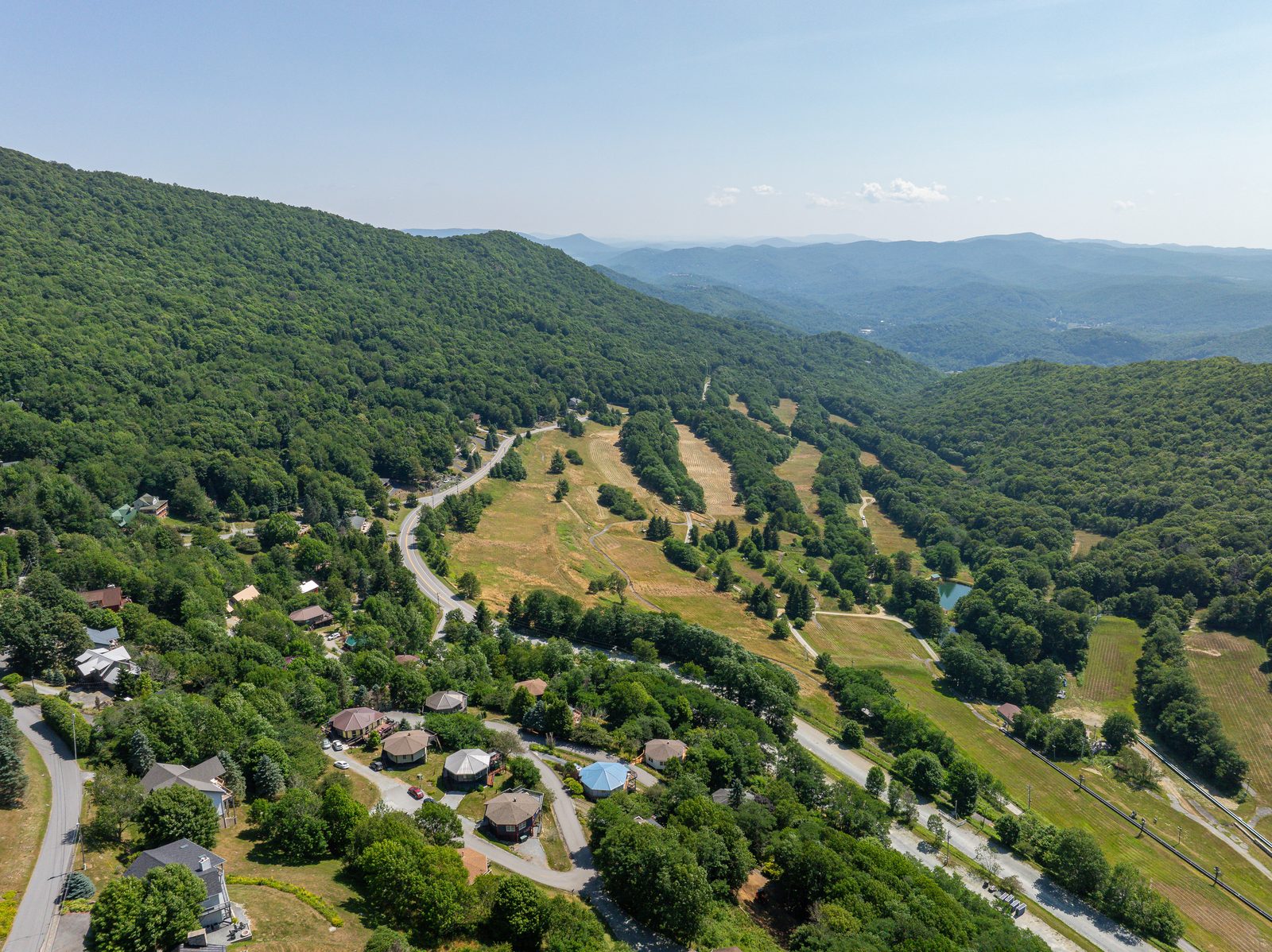 Mountain range views stretching to the horizon